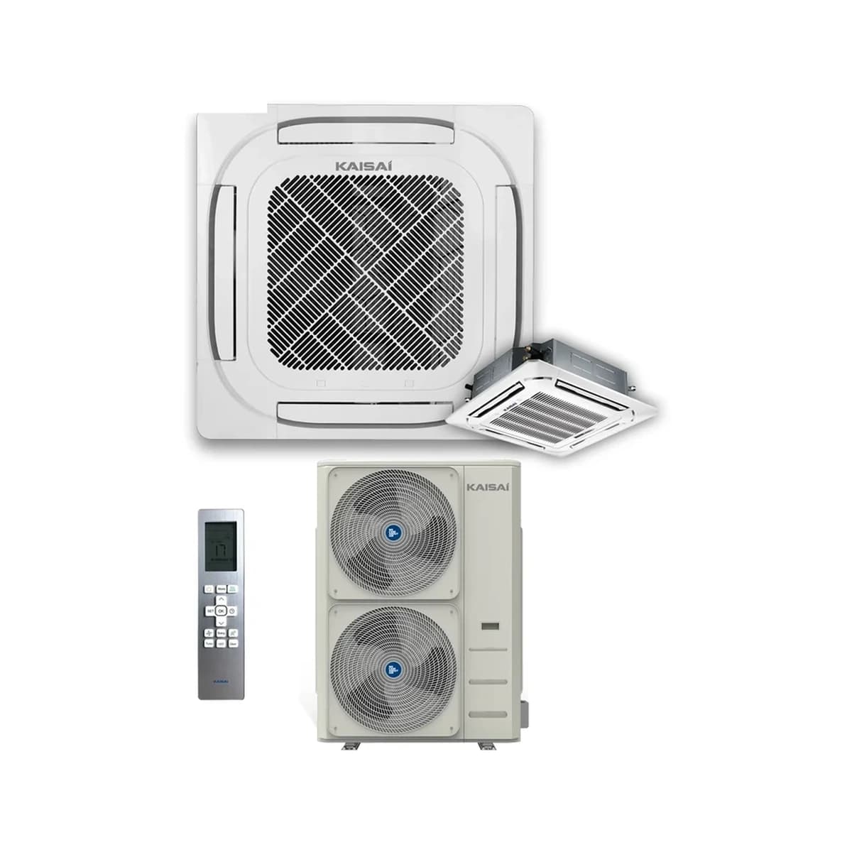 SET Klimatizácia kazetová SUPER SLIM KAISAI 15,2 kW KCD-55HRG32X/KOE30U-55HFN32X – kompletný set 15,2 kW, energetická trieda A++ - foto 1