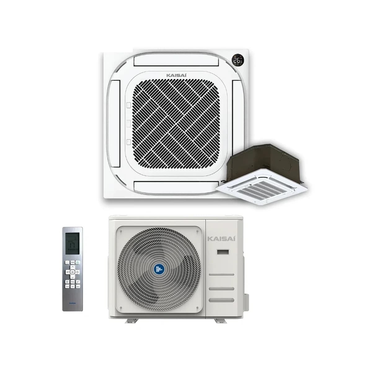 SET Klimatizácia kazetová stropná KAISAI Compact 5,3 kW – kompletný set 5,3 kW, energetická trieda A++ - foto 1