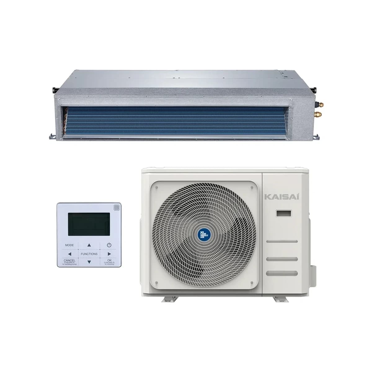 SET Klimatizácia kanálová KAISAI SLIM duct 5,3 kW – kompletný set 5,3 kW, energetická trieda A++ - foto 1