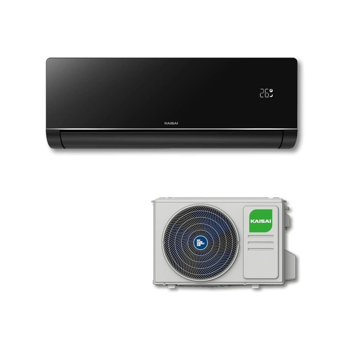 SET Klimatizácia nástenná KAISAI ART 5,3 kW Black – kompletný set 5,3 kW, energetická trieda A+++