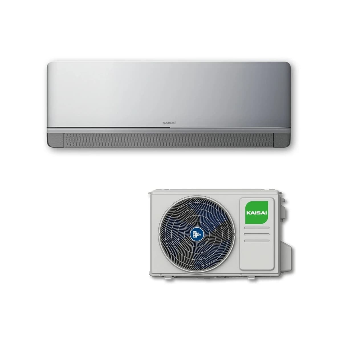 SET Klimatizácia nástenná KAISAI GEO+ 3,5 kW Grey Breezeless – kompletný set 3,5 kW, energetická trieda A+++